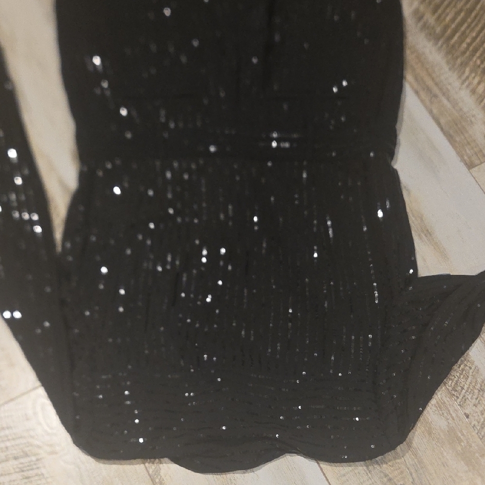 Michael Kors Black Sequin Jumpsuit - Picture 7 of 15